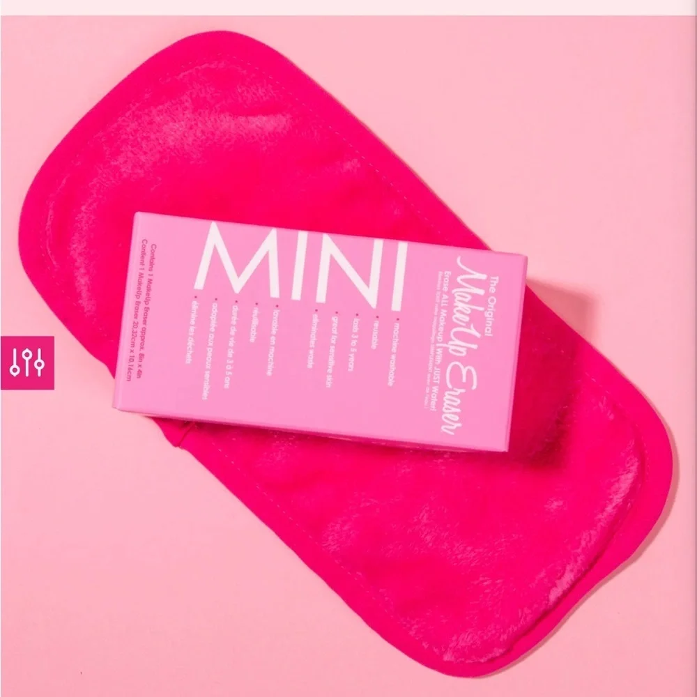 MAKEUP ERASER remover Mini Pink reusable sustainable soft wipes travel vacation